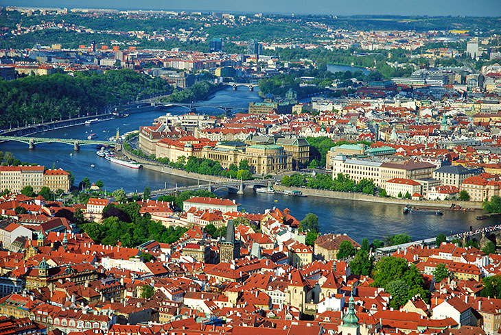 Utsikt over Praha