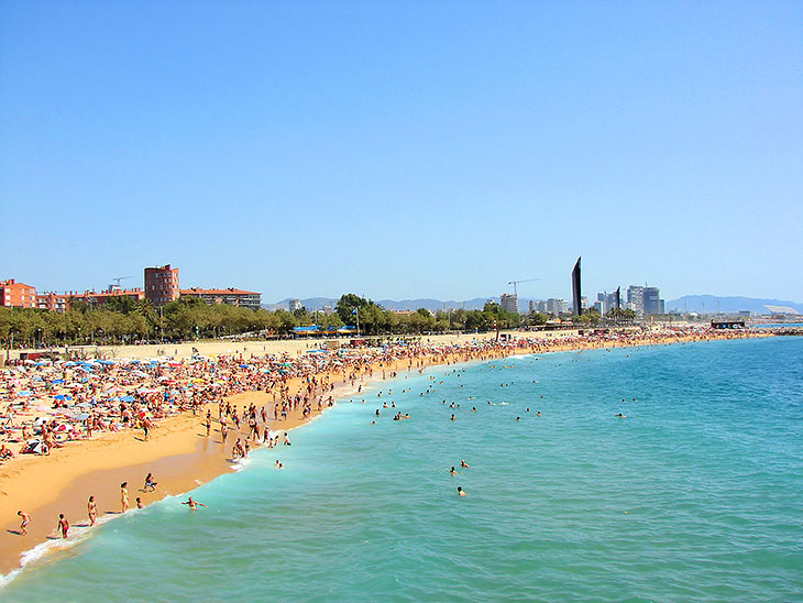 Seaside in Barcelona