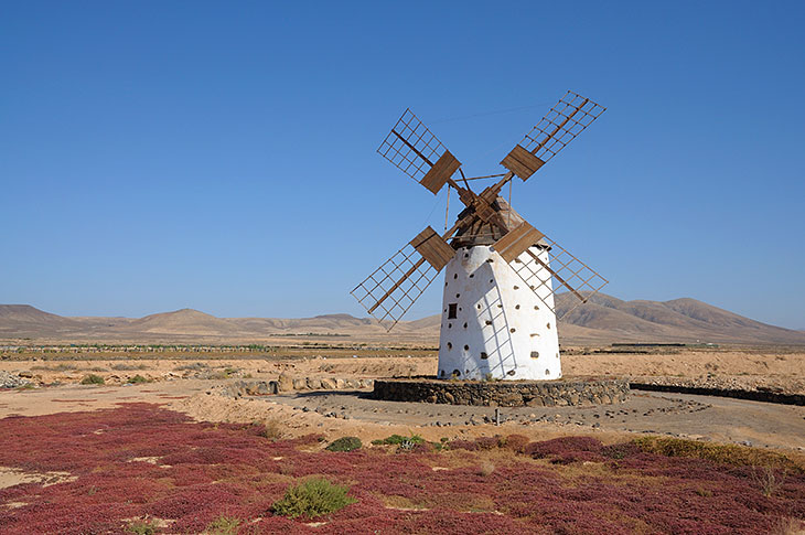 Větrný mlýn na Fuerteventuře