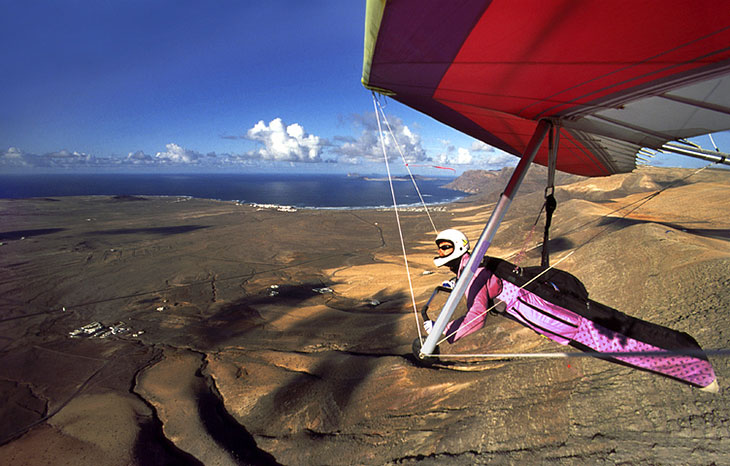 Paragliden op Lanzarote