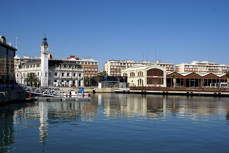 Hamnen i Valencia