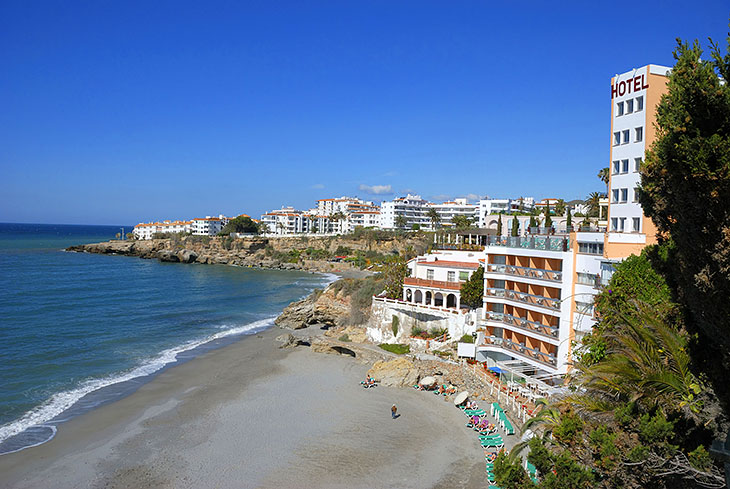 Stranden i Málaga