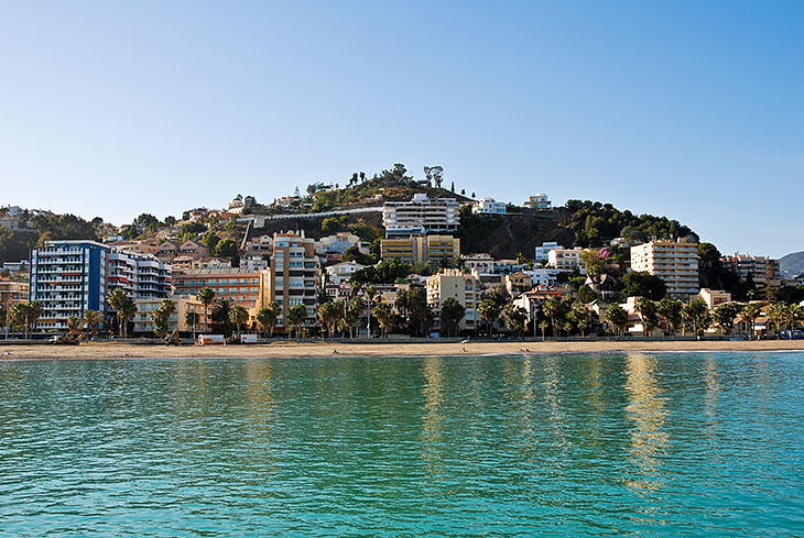 Stranden i Málaga