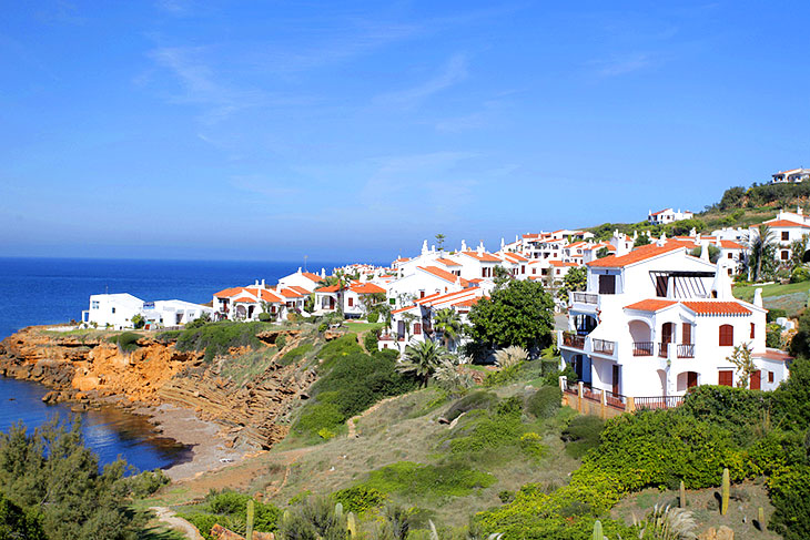 Typické domy na Menorce